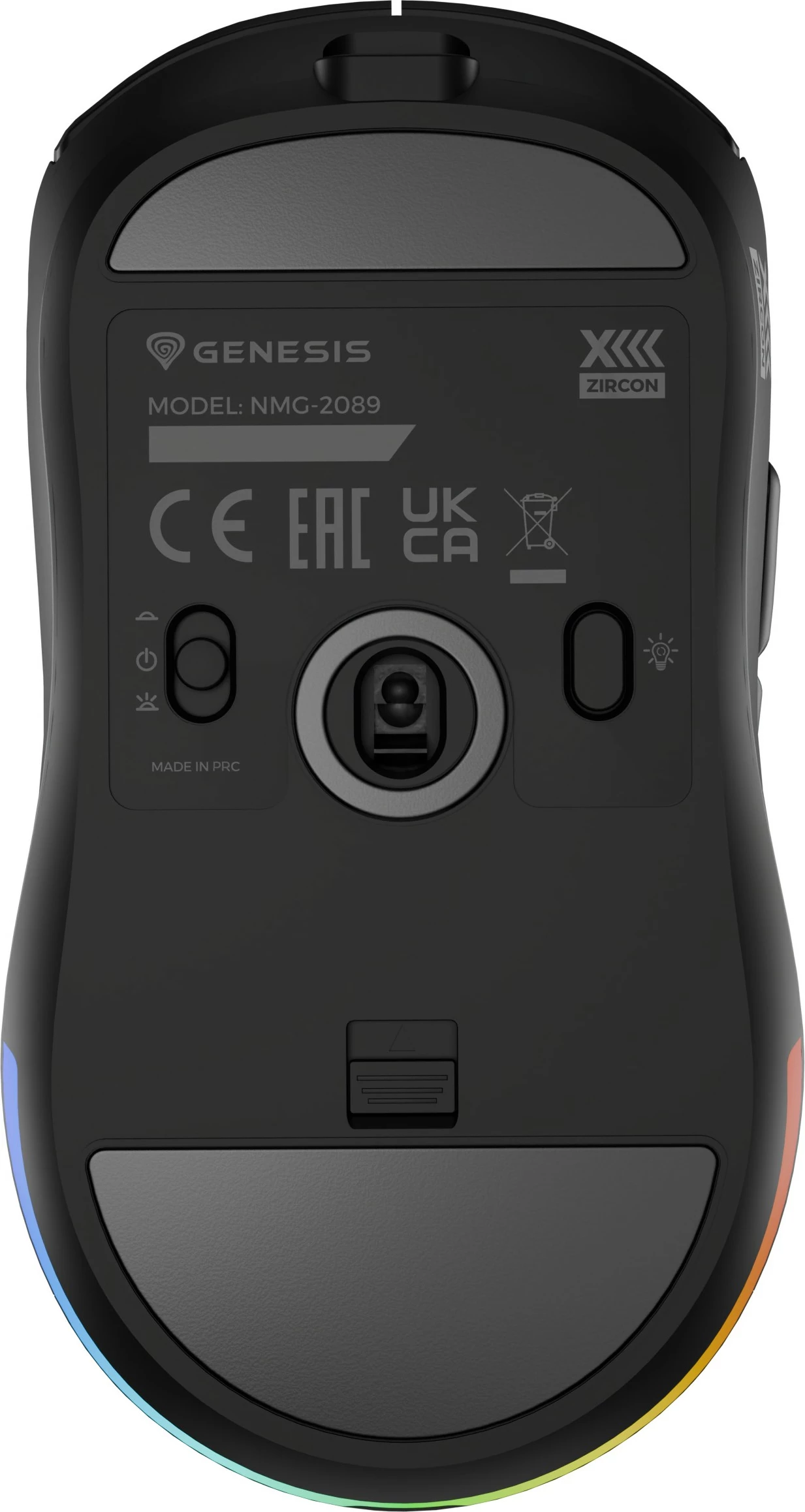 Maus Genesis Zircon XIII, wireless + USB Type-C, 26000 DPI, i zi