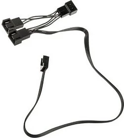 Kabllo splitter PWM për ventilator Kolink 1-në-3, 35 cm, e zezë
