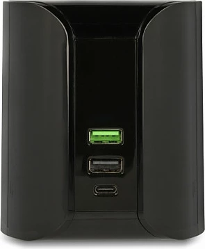 Karikues DeLOCK USB-C PD + 2x USB-A, 58W, karikim pa kabllo 10W, i zi