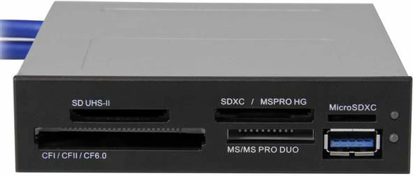 Lexues i brendshëm kartelash memorie StarTech 35FCREADBU3 USB 3.0, CF/SD/microSD/MS/MMC/miniSD, i zi
