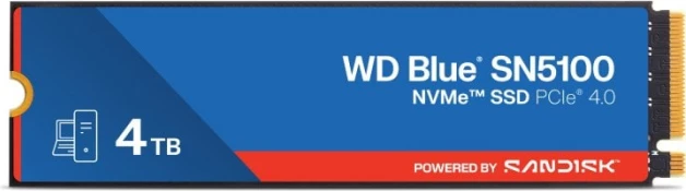 SSD NVMe SanDisk WD Blue SN5100 WDS400T5B0E 4TB M.2 2280 PCIe 4.0x4