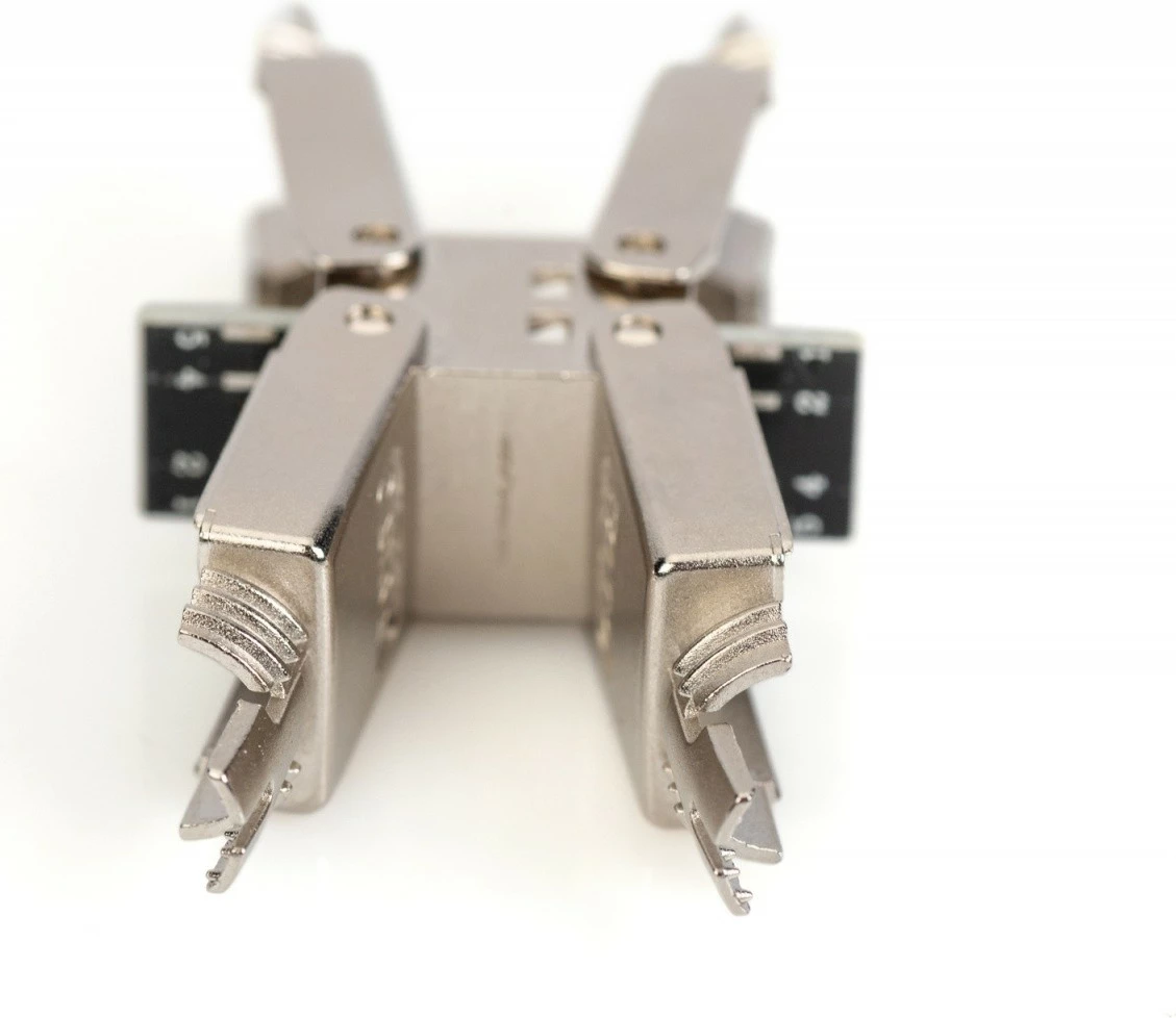 Lidhës modular rrjeti Digitus DN-93912, Cat.6A, pa vegla, metalik