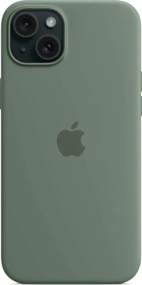 Mbështjellës Apple Silicone Case me MagSafe për iPhone 15 Plus MT183ZM/A, jeshile Cypress