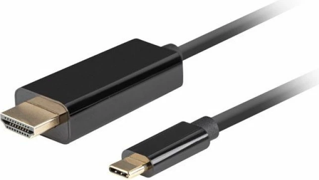 kabllo USB-C në HDMI Lanberg CA-CMHD-10CU-0010-BK, e zezë