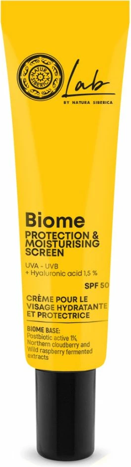 Krem fytyre për femra Natura Siberica Lab Biome SPF50 me acid hialuronik, 30ml
