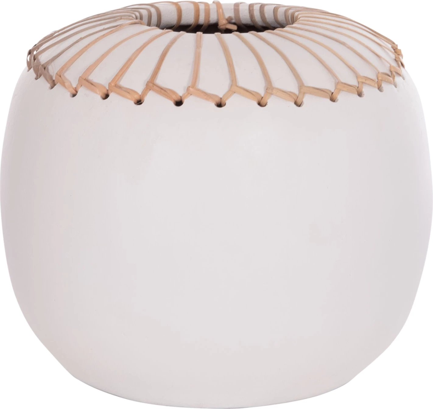 Vazo dekorative tavoline LENNOX, terrakotë, e bardhë, FH4675.02L, 22x20cm