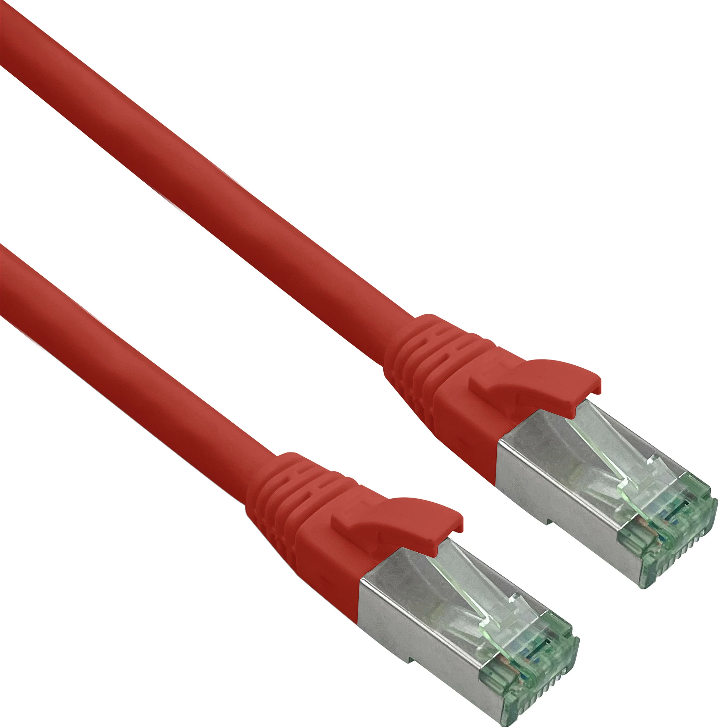 Kabllo rrjeti Helos 363763, Cat7 S/FTP, 10 m, RJ-45 në RJ-45, e kuqe