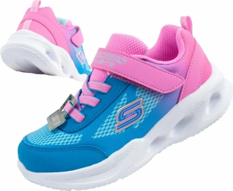Atlete për fëmijë Skechers, blu-rozë