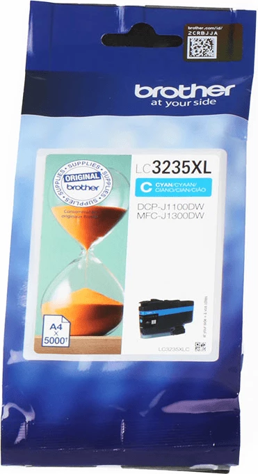 Kartush bojë, Brother LC-3235XLC, rendiment 5000 faqe, XL, cian