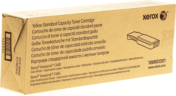 Toner, Xerox, 106R03501, standard, rendiment 2500 faqe, e verdhë