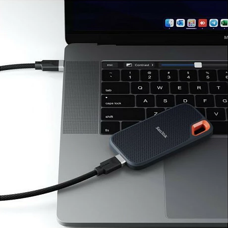 Kabëll USB-C ALOGIC USB 3.2 Gen 2, 2m, 100W PD, 10Gbps, zi/gri