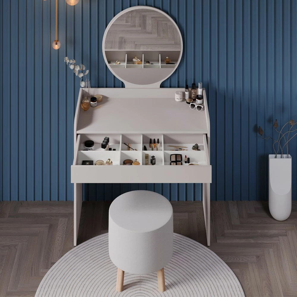 Tavolinë grimi Hanah Home, Tmu-701-Vv-1, ngjyrë mink