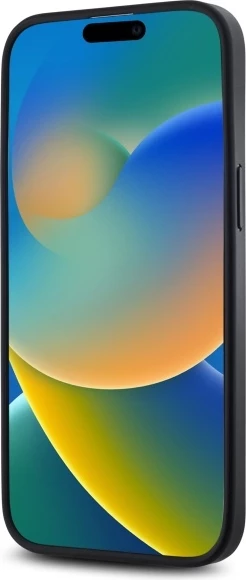 Mbështjellës DKNY Plain Logo MagSafe për iPhone 14 Pro Max, i zi