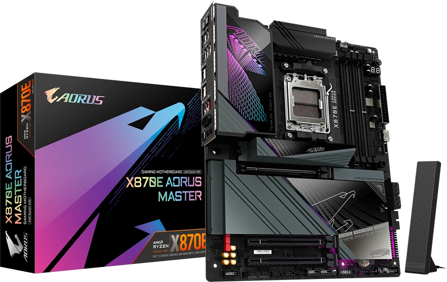 Pllakë amë GIGABYTE X870E AORUS MASTER, AM5, 4x DDR5, WiFi 7, ATX