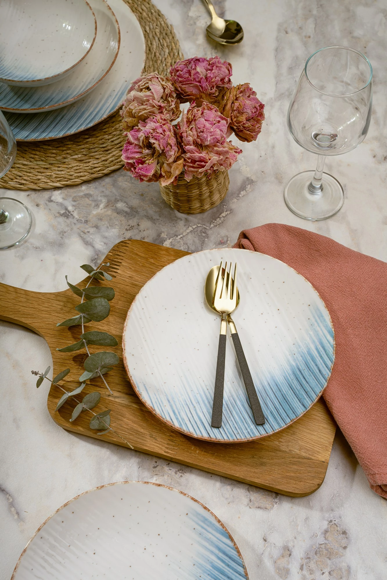 Set për drekë prej porcelani, 24 copë, Hermia, GBSATN24Y4R319314