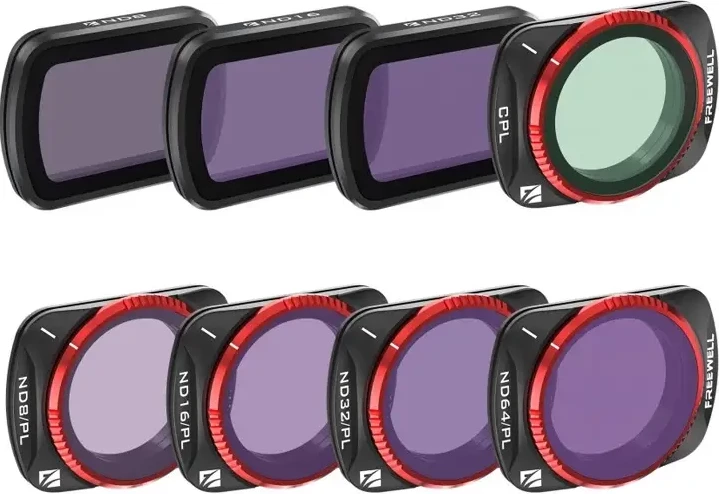 Set filtrash Freewell për DJI Osmo Pocket 3, 8 copë