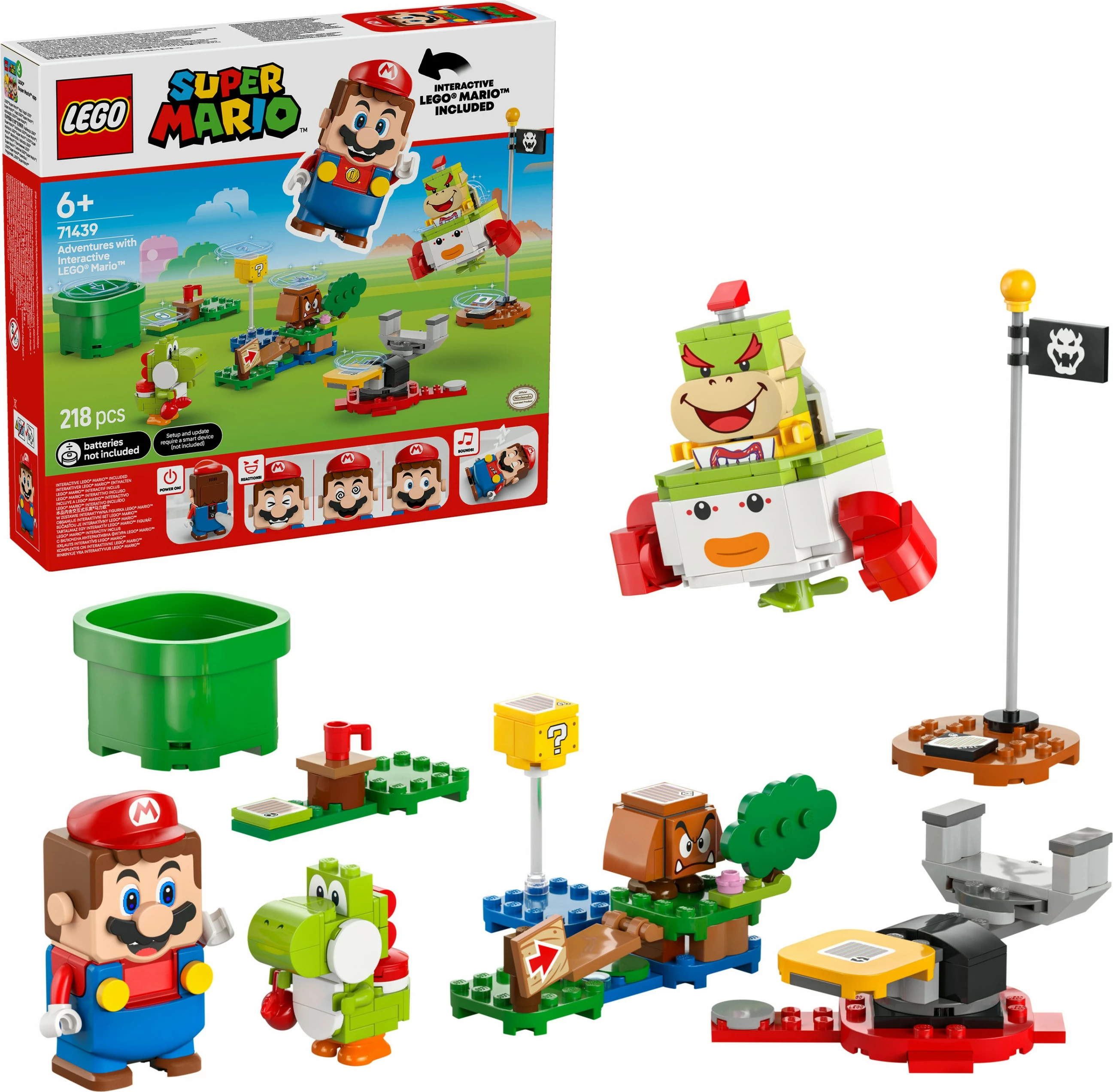 Set ndërtimi LEGO Super Mario 71439, 218 pjesë, multingjyrësh