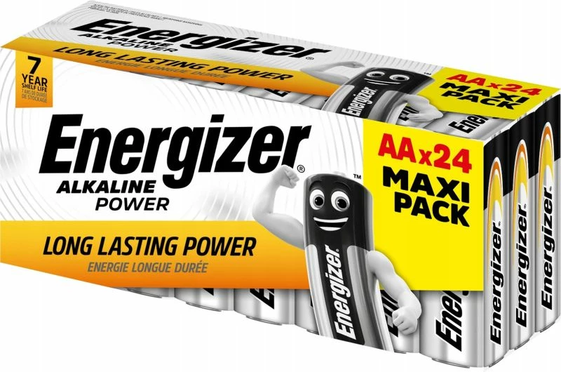 Bateri AA ENERGIZER AP LR6, 24 copë, të zeza/argjendta