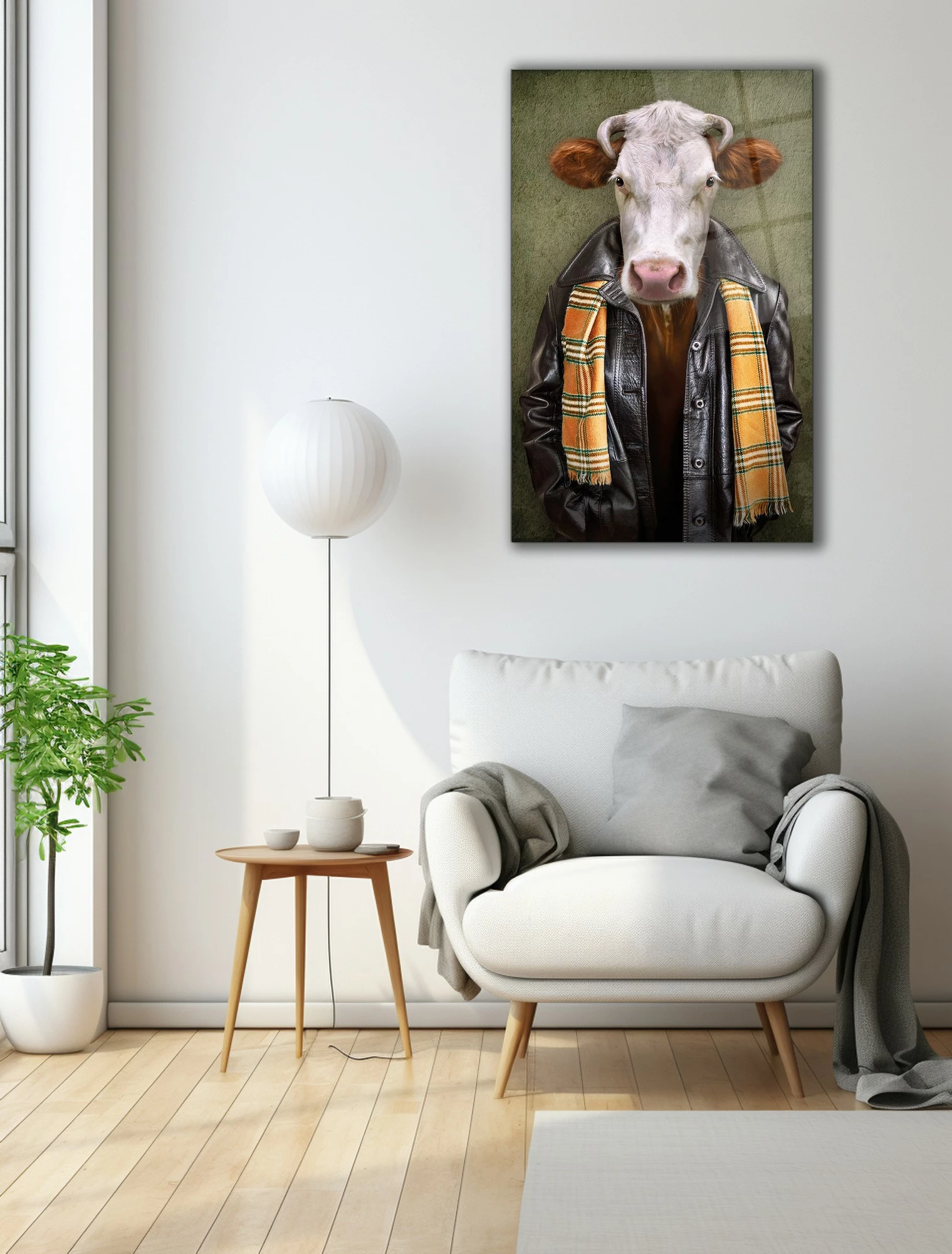 Pikturë dekorative prej xhami të temperuar Wallity, 0730, 72x46cm