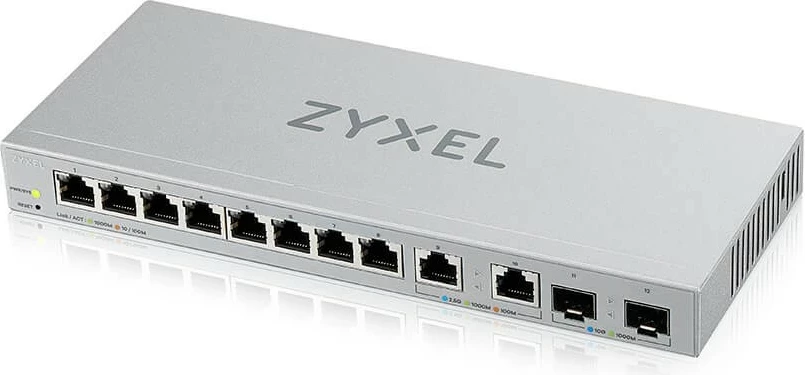 Switch Zyxel XGS1210-12, 8 porta 1Gbps, 2 porta 2.5Gbps, 2 SFP+ 10G