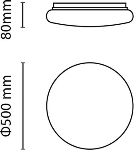 Llambë tavani LED Asalite Laura 48W 3000K 4320 lm efekt yjesh/glitter, e bardhë, 1 copë