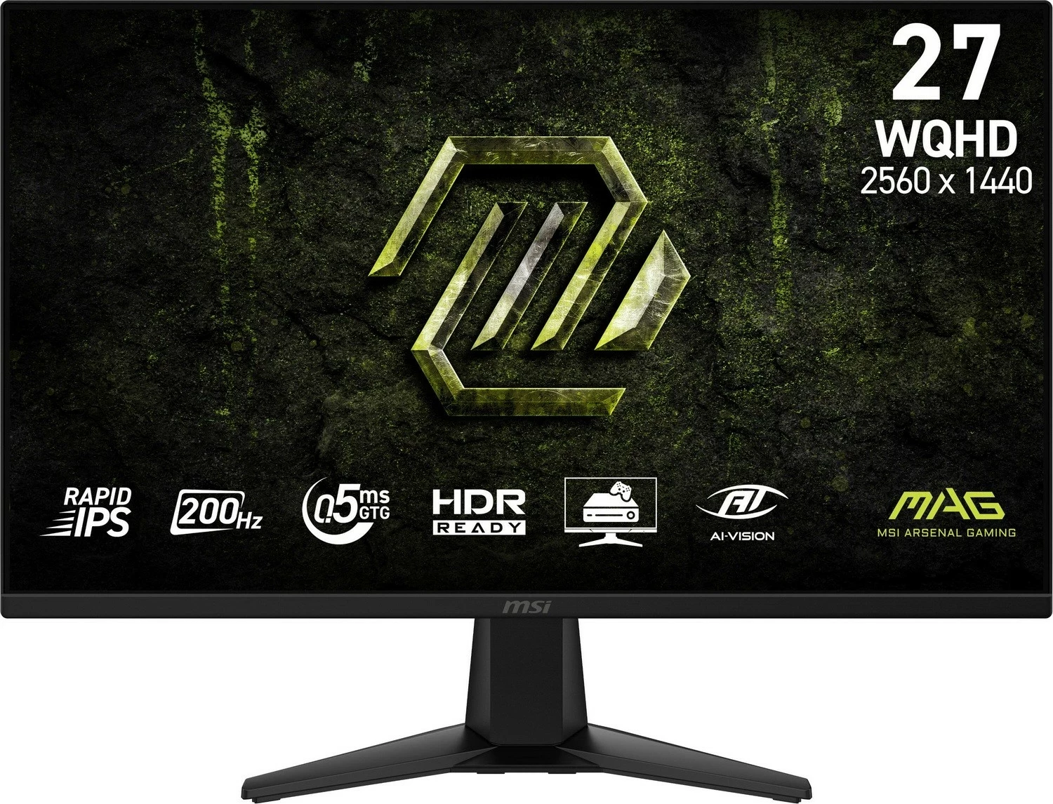 Monitor MSI MAG 275QF E20, 27 inch, Rapid IPS, 2560x1440, 200Hz, i zi