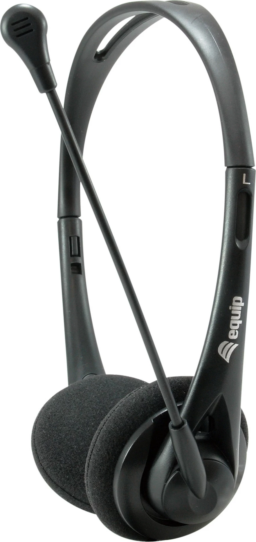 Kufje me mikrofon EQUIP 245302, me kabllo, 2x 3.5mm, 2m, Black