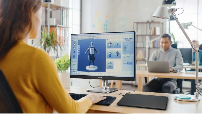 Monitor Philips 27B2U6903/00 27" 4K UHD Thunderbolt 4 USB-C 100W Smart KVM Multiview