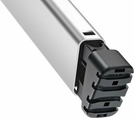 Shkallë palosëse alumini Hailo L60 StandardLine 4 shkallë, 150 kg, 2.85 m Argjendtë/Kuqe