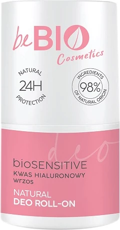 Deodorant roll-on për femra BeBio Ewa Chodakowska me acid hialuronik dhe ekstrakt të erikës, alum natyral, 50ml