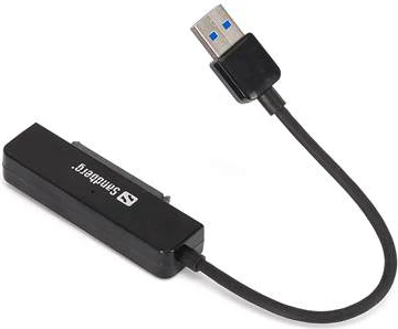 Adapter USB 3.0 në SATA Sandberg 133-87, për disk 2.5" SATA III, 5 Gbit/s, i zi