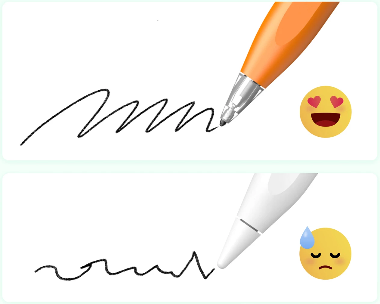 Stylus për iPad, Metapen, Pencil Air8 Pro X, 26 orë, USB-C, Palm Rejection, pa Bluetooth, 3 maja, portokalli