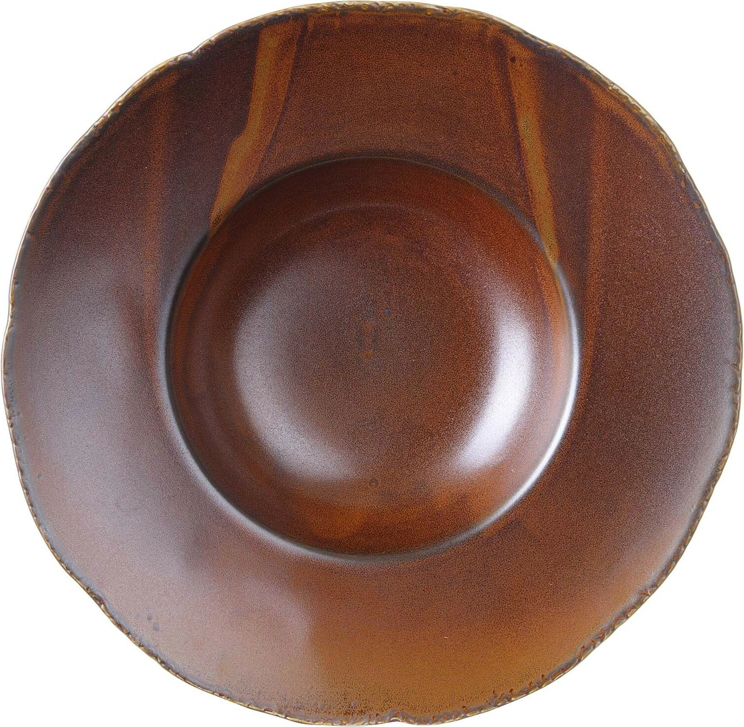 Pjatë paste Fine Dine Aurum 280 mm 450 ml, porcelan i vitrifiar, kafe e errët, set 3 copë
