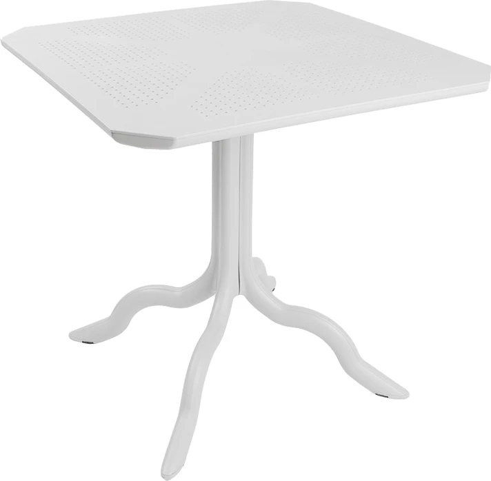 Tavolinë me karrige për terasë, model Icon-Festive, 3 copë, PP, ngjyrë e bardhë