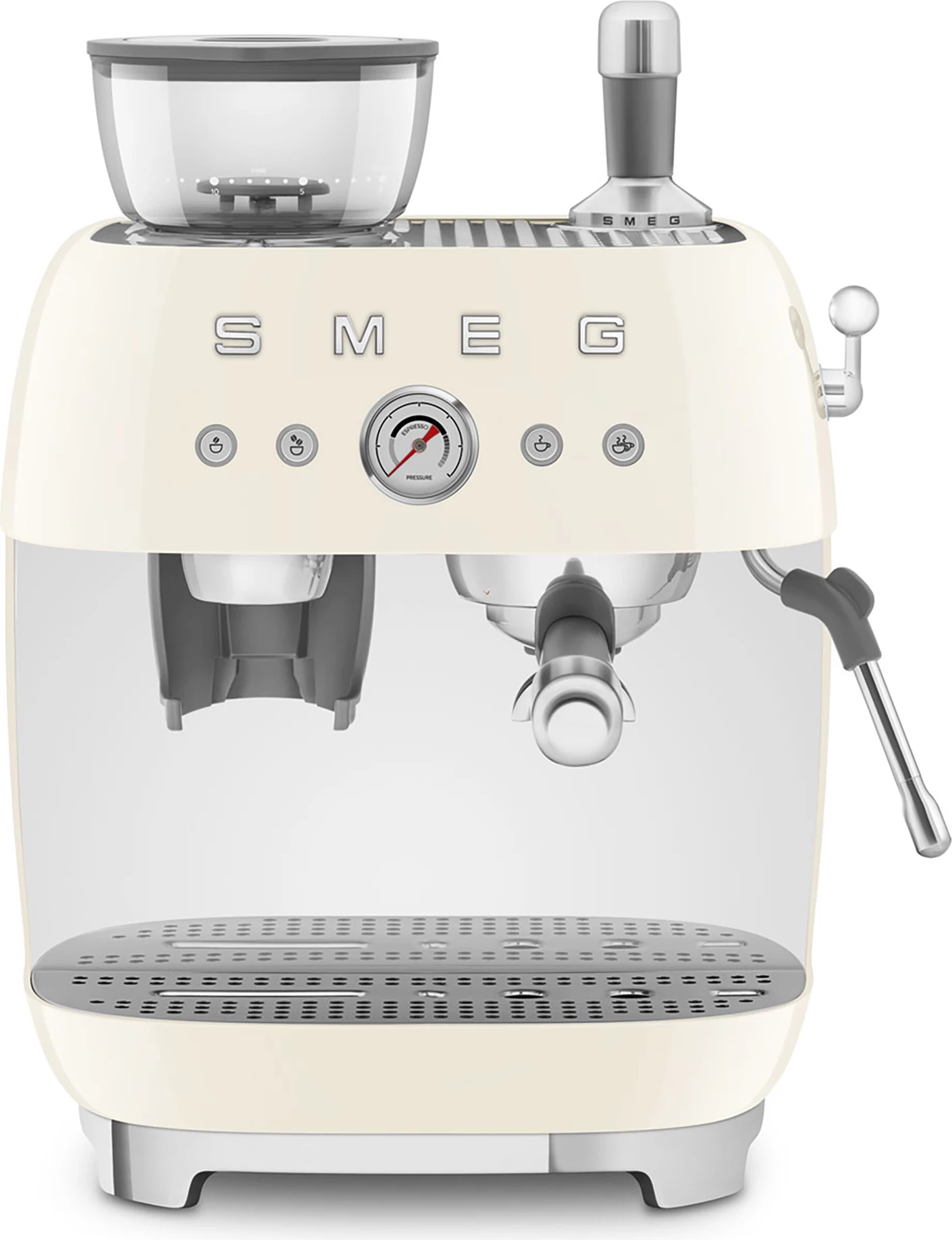 Makinë espresso Smeg EGF03CREU 2.4 L, 1350 W, me mulli të integrum, krem