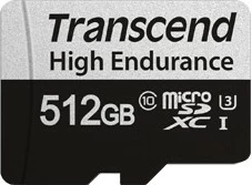 MicroSDXC kartelë Transcend 512GB, Class 10, UHS-I, e zezë
