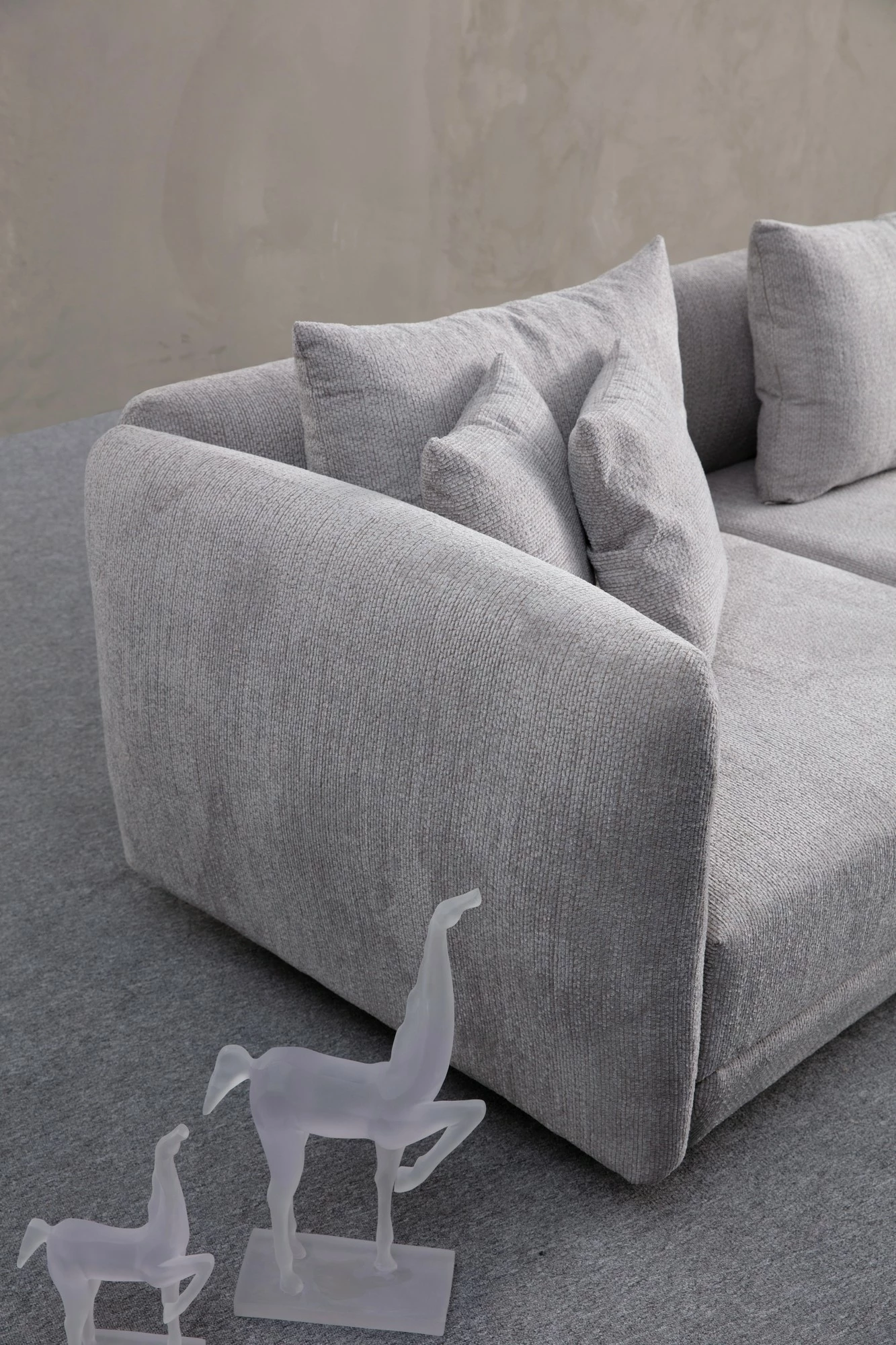 Këndare Floransa, ngjyrë gri e çelët, Atelier del Sofa
