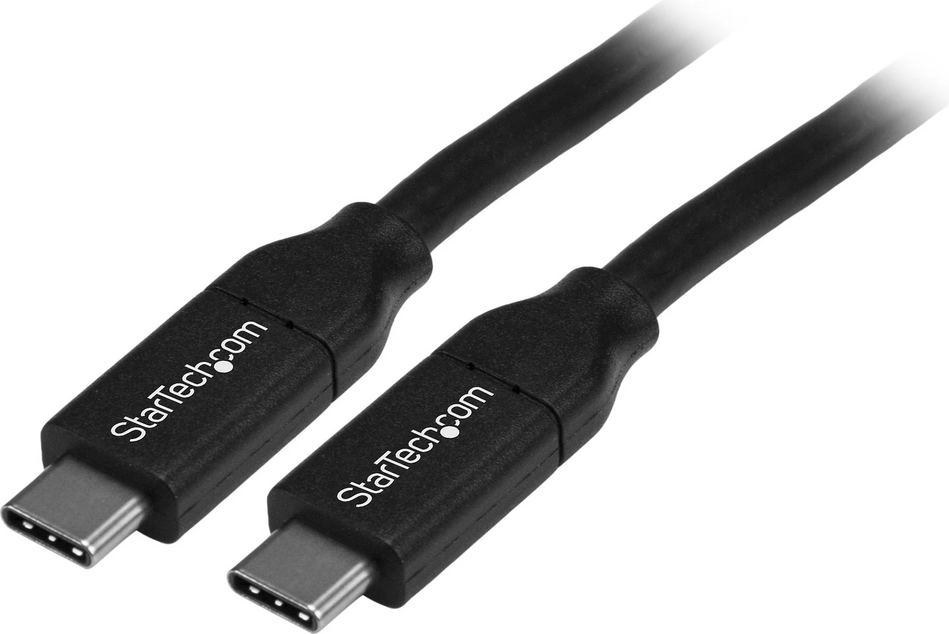 Kabllo USB-C StarTech USB2C5C4M, 4m, Power Delivery 100W (5A), USB 2.0, e zezë