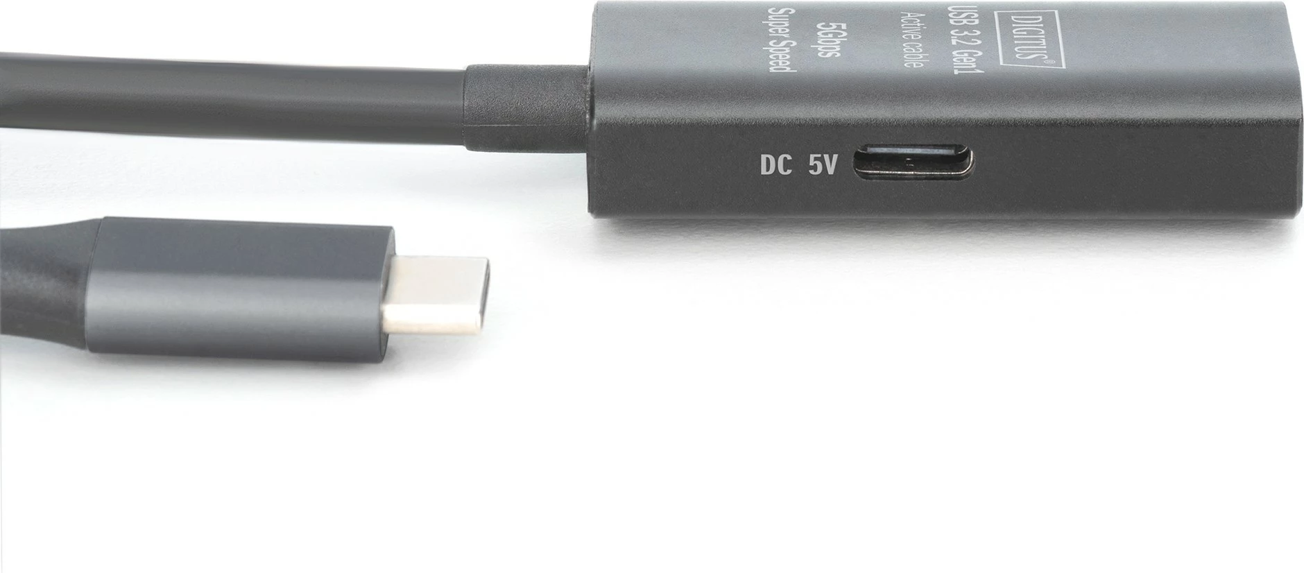 Kabllo zgjatues USB-C në USB-A Digitus 10m, USB 3.2 Gen 1, e zezë