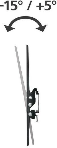 Mbajtëse muri për TV Hama Motion XL, VESA 800x400, për TV 37-75", e zezë