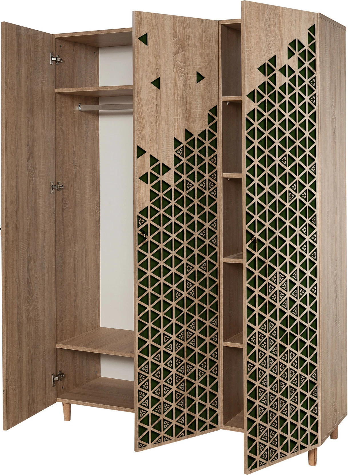Dollap Hanah Home, Mode-121, ngjyrë lisi Sonoma