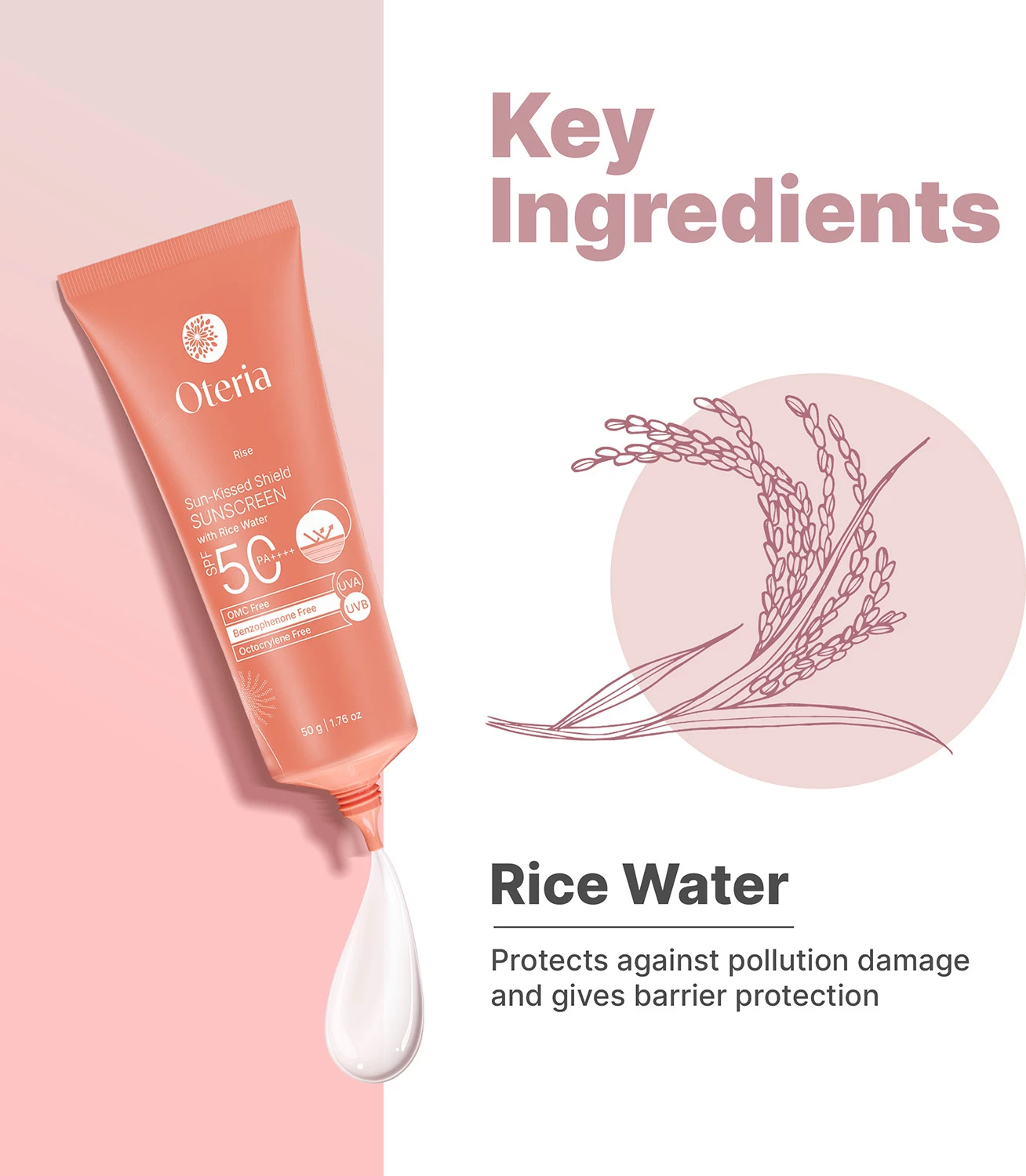 Oteria Sun-Kissed Shield SPF 50 PA++++