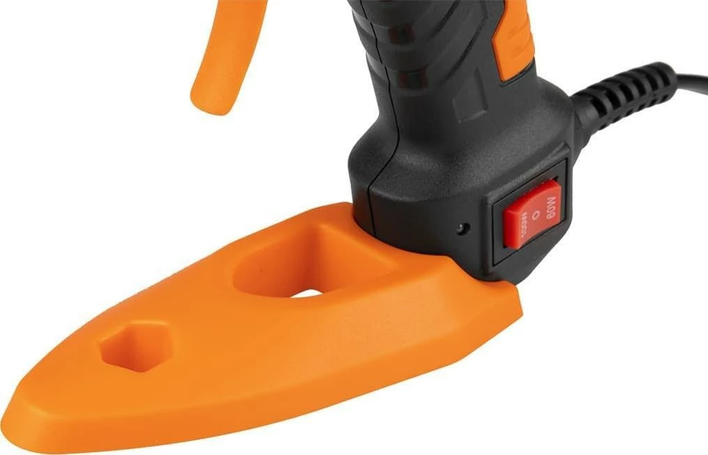 Pistoletë ngjitëse termike Neo 17-100 100 W, 11 mm, set 12 shkopinj + 3 mbrojtëse gishti + këllëf, e zezë/portokalli