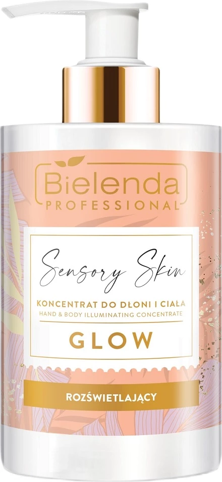 Krem për duar dhe trup për femra Bielenda Professional Sensory Skin Illuminating Hand and Body Concentrate Glow, 300ml
