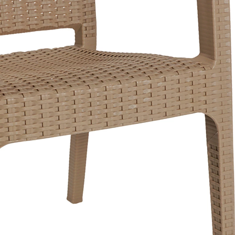 Set tavoline me karrige për terasë Icon-Halcyon, 5 pjesë, PP, ngjyrë kapuçino