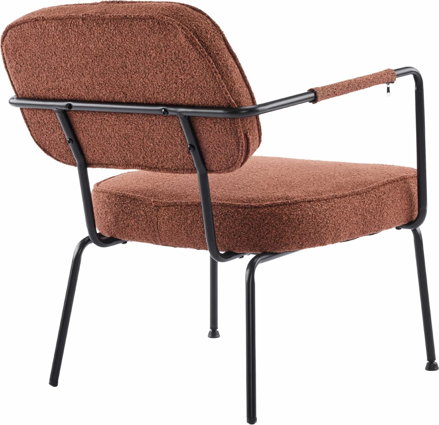 Karrige e ulët Prisley, terrakotë, 73x66x78