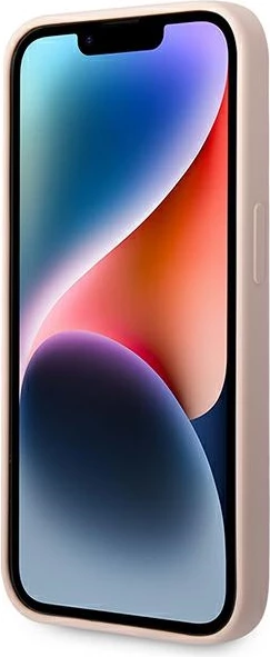 Mbështjellës Karl Lagerfeld KLHCP14LSLCTPI për iPhone 14 Pro 6.1", silikon, rozë
