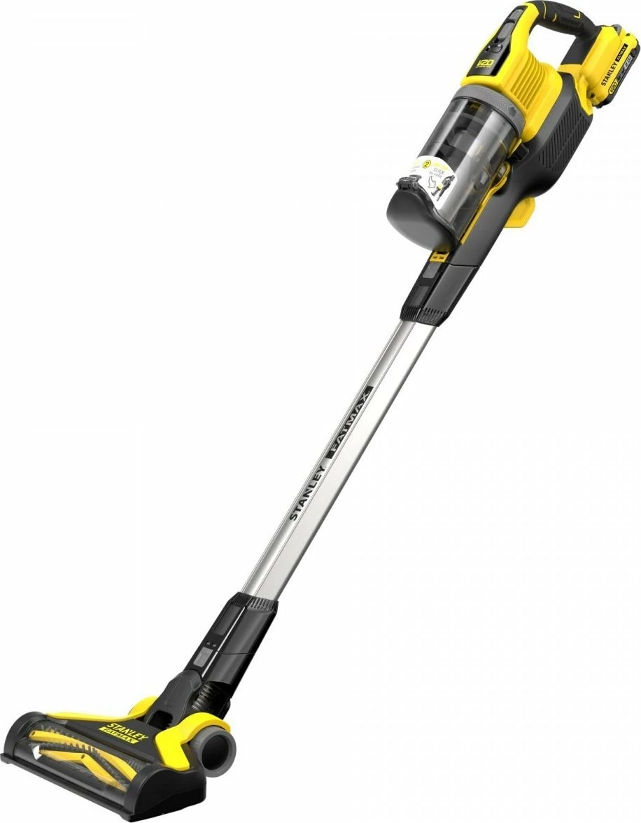 Fshesë vertikale pa kabllo Stanley Fatmax V20 SFMCVS001D1-QW, 18V, 0.75L, me 1x bateri 2.0Ah, e verdhë