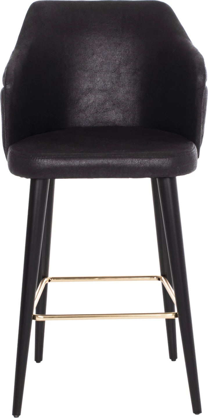 Karrige për bar profesionale FH9281.14, lloj NUBUCK, dru i zi, 50x62x108,5H cm