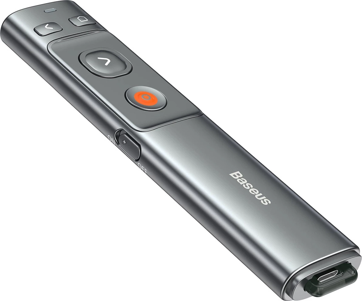 Prezantuese me lazer Baseus Orange Dot ACFYB-B0G, USB-A/USB-C, Gri